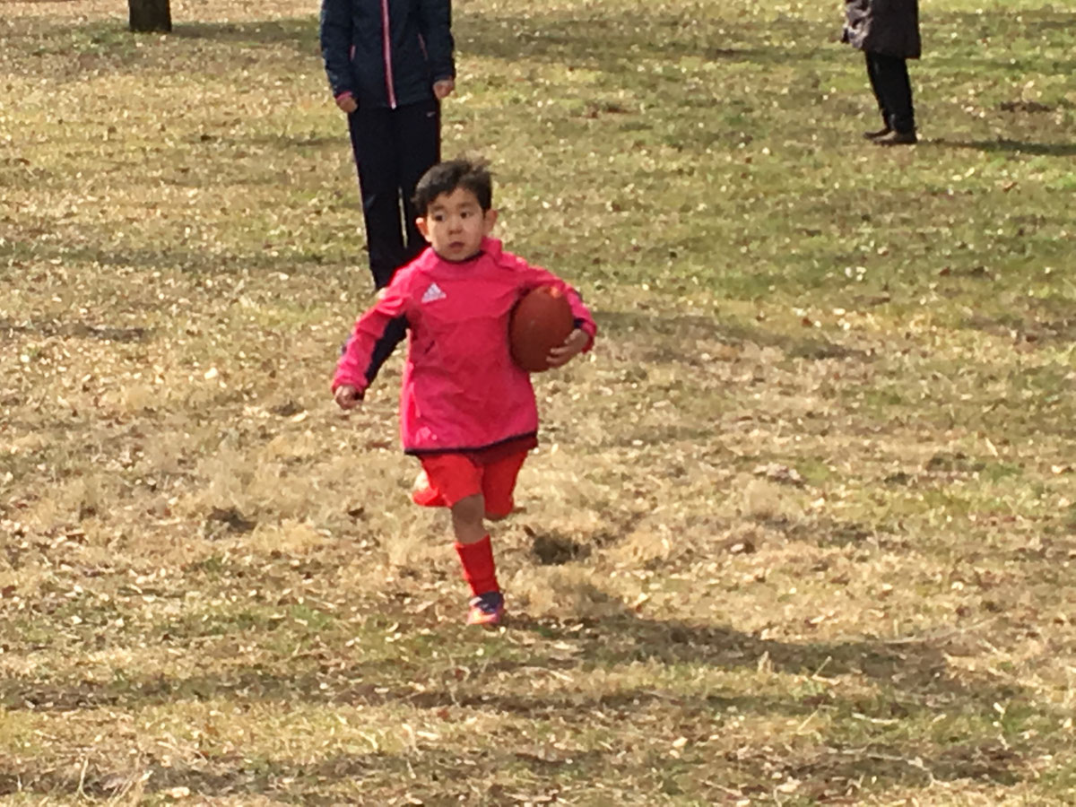 タグラグビーの練習