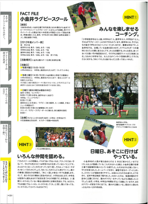 ラグビークリニック特集